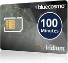 Iridium 100 Min Prepaid Global Sim Card - Satellite Phone Airtime - 30 Day Ex   