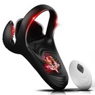 Vibrating Cock Ring Balls Massager Penis Vibrator With Remote Control For Couple