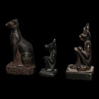 Ancient Egyptian Set Of Bastet Cat Goddess Collection Symbolizing Protection Bc