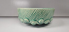 Vintage Mccoy Green Textured Round Planter Ceramic Art Pottery Usa Mcm Decor