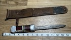 Wwii Theater Made Knife W  Modified Plexiglass Handle  W  Sheath