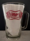 Vintage Miller High Life Set 7    32 Oz Pitcher   5 1 4    10 Oz Glass Great Barware
