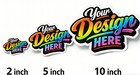 Custom Logo Stickers Vinyl Die Cut Decals Waterproof Uv Resistant 2 -10 