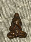 Antique Thai Bronze Blind Buddha Amulet