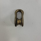 Vintage Bronze Single Block Pulley Fixed Eye  2   1 2  Line