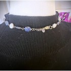 Silpada Retired Blue Lace Chalcedony And Pearl Necklace