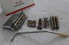 Fender Aged relic Chrome Stratocaster 2 3 16  Bridge tremolo American Usa Strat