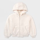 Girls  Cozy Bomber Jacket - Cat   Jack White Outerwear
