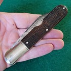 Old Vintage Antique Schrade  Large Easy Open Daddy Barlow Pocket Knife Linerlock