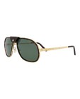 Cartier Mens Aviator Havana Gold Green Fashion Designer Eyewear