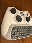 Xbox 360 Wireless Controller With Chat Pad Keyboard Attachment White Microsoft