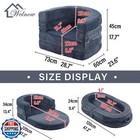 Welnow 3-in-1 Kid Toddler Travel Bed  Convertible Portable Toddler Flip Out F