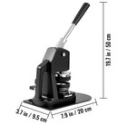 Diy Badge Pin Machine Button Maker Machine Free Parts 1 1 25 3 Inch Press Kit