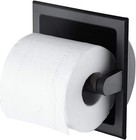 Recessed Double Roll Toilet Paper Holder Built-in Tissue Storage Box Bathroom