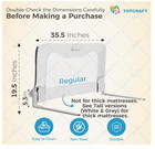 Totcraft Kids Bed Safety Rail For Toddlers   Infants White  35 5 l X 19 5 h  Whi