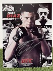 Nate Diaz Signed Autographed 9x11 Ufc Official Promo Photo Card Mma