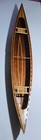 Vintage Wooden Model Canoe 47    Row Boat With 2 Paddles