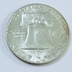 1961 P Franklin Half Dollar 90  Silver Au About Uncirculated Details  8000