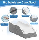 Tranquilrelax Leg Elevation Pillows  Wedge Pillow For After Surgery  Memory Foam