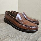 Vintage Johnston   Murphy Aristocraft Brown Penny Loafers Men Us Size 10 B 2a