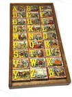 Antique Victorian Era Mother Goose Abc Children Puzzle Blocks Circa 1880s