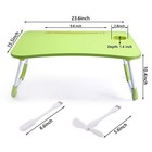  Laptop Desk Foldable Bed Table Folding Breakfast Tray Portable Lap Green