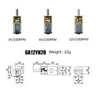 Ga12-n20 Dc 3v 6v 12v Micro Electric Gear Motor Speed Reduction Metal Gearbox