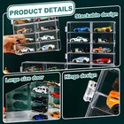 Acrylic Stackable Diecast Car Display Case 4 Pack 32 Slots For 1 32 Model Cars