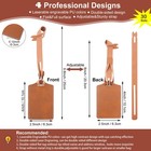 30 Sets Khaki Luggage Tags Laser Engraving Material Leatherette Gift Id Name