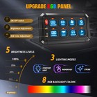 Rgb 8 12gang Handle Switch Panel Momentary Circuit Control Relay System For Jeep
