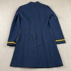 Vintage 1960s 1970s Dress Womens Blue Scovill Zipper Mid Century Mod Disco