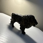 Cast Iron Lion Coin Piggy Bank Figural Figurine Vintage Antique Cool Decor Prop