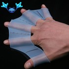  2pcs Aqua Swimming Webbed Gloves Silicone Surfing Swim Aid Paddle Gloves