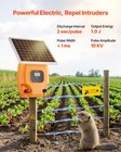 Vevor 1j 10kv Solar Electric Fence Charger 1 86 Miles Fence Energizer