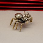 Vintage Solid Brass Spider Figurine Statue Sculpture Room Desktop Home Decor 