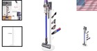 Cordless Vacuum Floor Stand Organizer Metal 6 Hooks White V15 V11 V10 V8 V7 V6