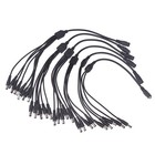 Cctv Security Camera 1 Dc Female To 2 3 4 5 6 8 Male Plug Power Cord Adapter