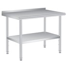 Stainless Steel Prep Table - Commercial Kitchen Work Table Food Prep Kithcen Kit