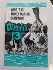 Dementia 13 Insert Poster 1963 And Original  Pressbook coppola horror psychos