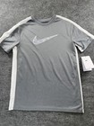 Nike Shirt Youth Xl Dri-fit Gray Blue Yellow Neon Athletic Training Lot Of 4 New