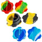 3 Packs Ooze Honey Pot 8ml Silicone Wax Container Non-stick  Assorted Color