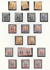 1932 Sarawak  Complete Set Plus Additional Copies   Vfu Sg91-105