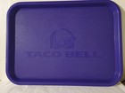 Authentic Vintage Taco Bell Purple Plastic Restaurant Tray Fast Food Advertising