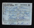 Rw46 - 1979 Federal Duck Stamp On Illinois Hunting License