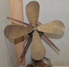 Antique Westinghouse Electric Fan 4 Brass Blade Early Alternating Current Parts