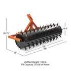 Titan Attachments 3 Point 5 Ft Drum Spike Aerator Fits Category 1 And 2 Tractors