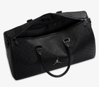 Nike Air Jordan Icon Duffle Bag Luggage Black Monogram Mm0987 023   25l  Nwt