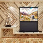 60  4 3 Pull Up Floor Projector Screen Foldable Home Theater Freestand Portable