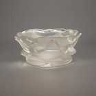 Antique French Satin Glass Rose Form Lamp Shade Globe Handblown 1920s Art Deco