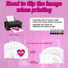 Pinkie Heat Transfer Paper T Shirts 10 Sheets 8 5x11 Inch Iron On Light Fabric